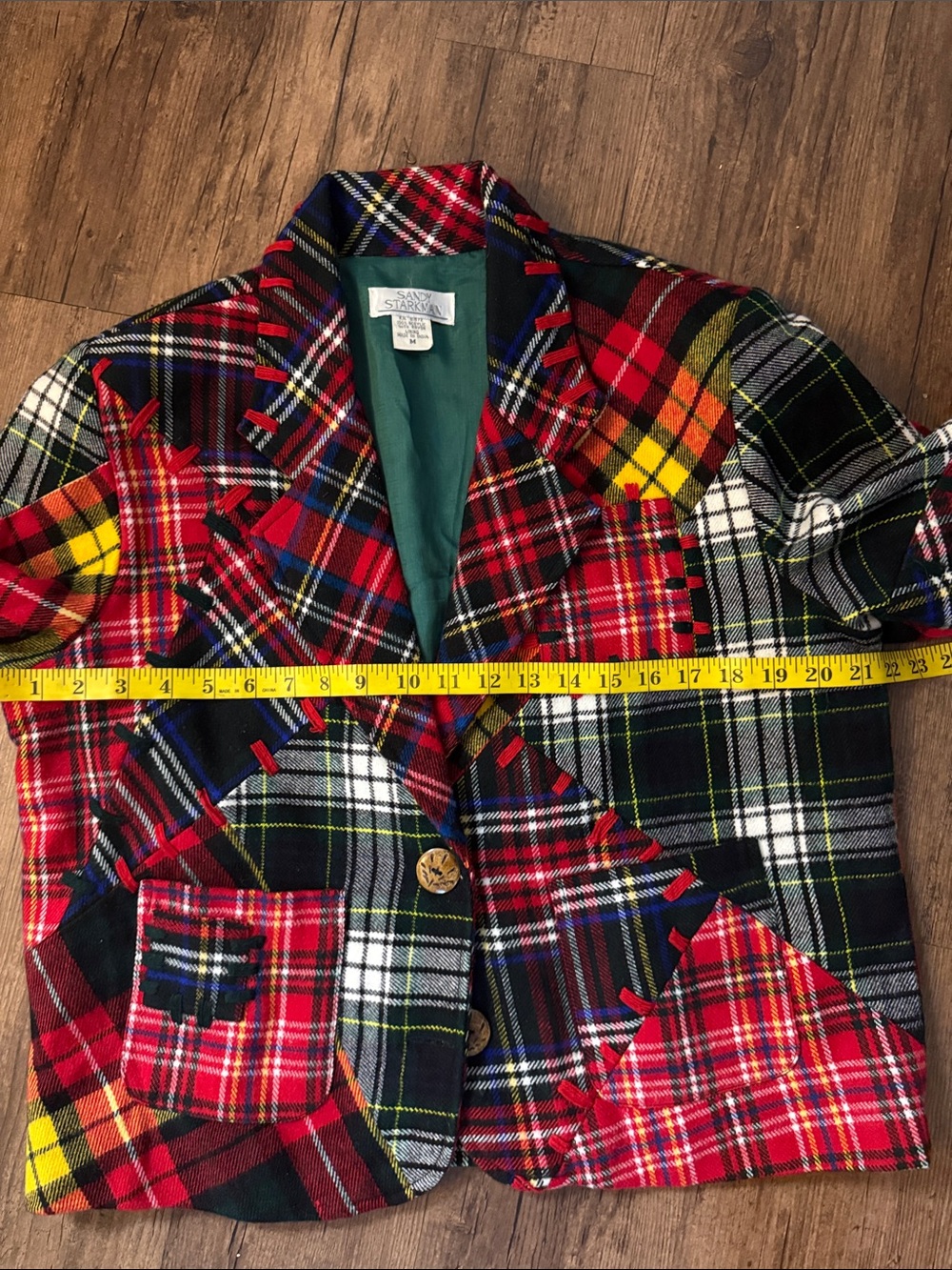 Sandy Starkman Preppy Colorful Plaid Blazer🔥 - Picture 15 of 16